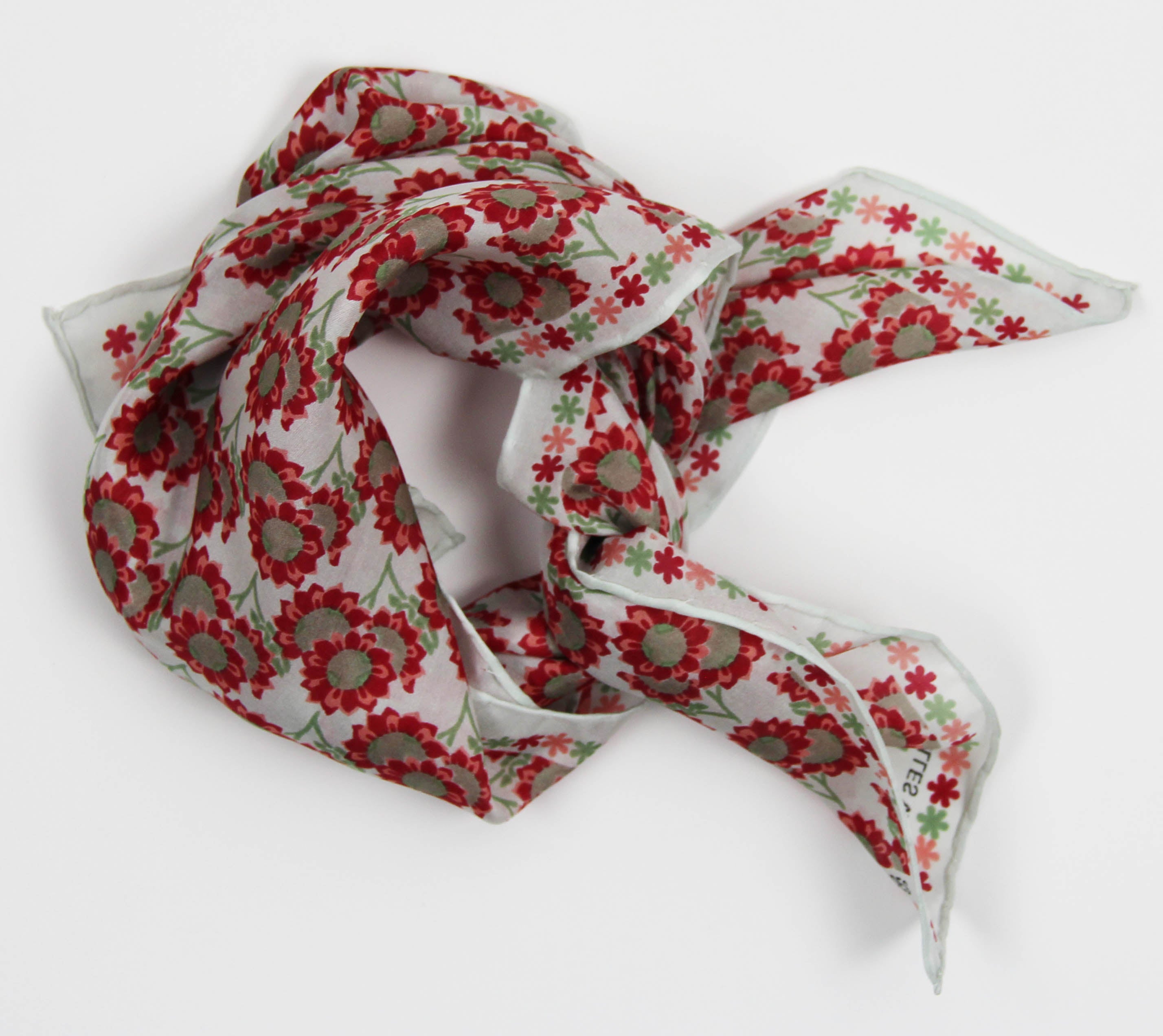 Les Belles Vagabondes Silk Scarf Tournesol Pink Knot