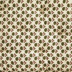 Madam Stoltz bench mattress cushion flower print beige 45x125cm