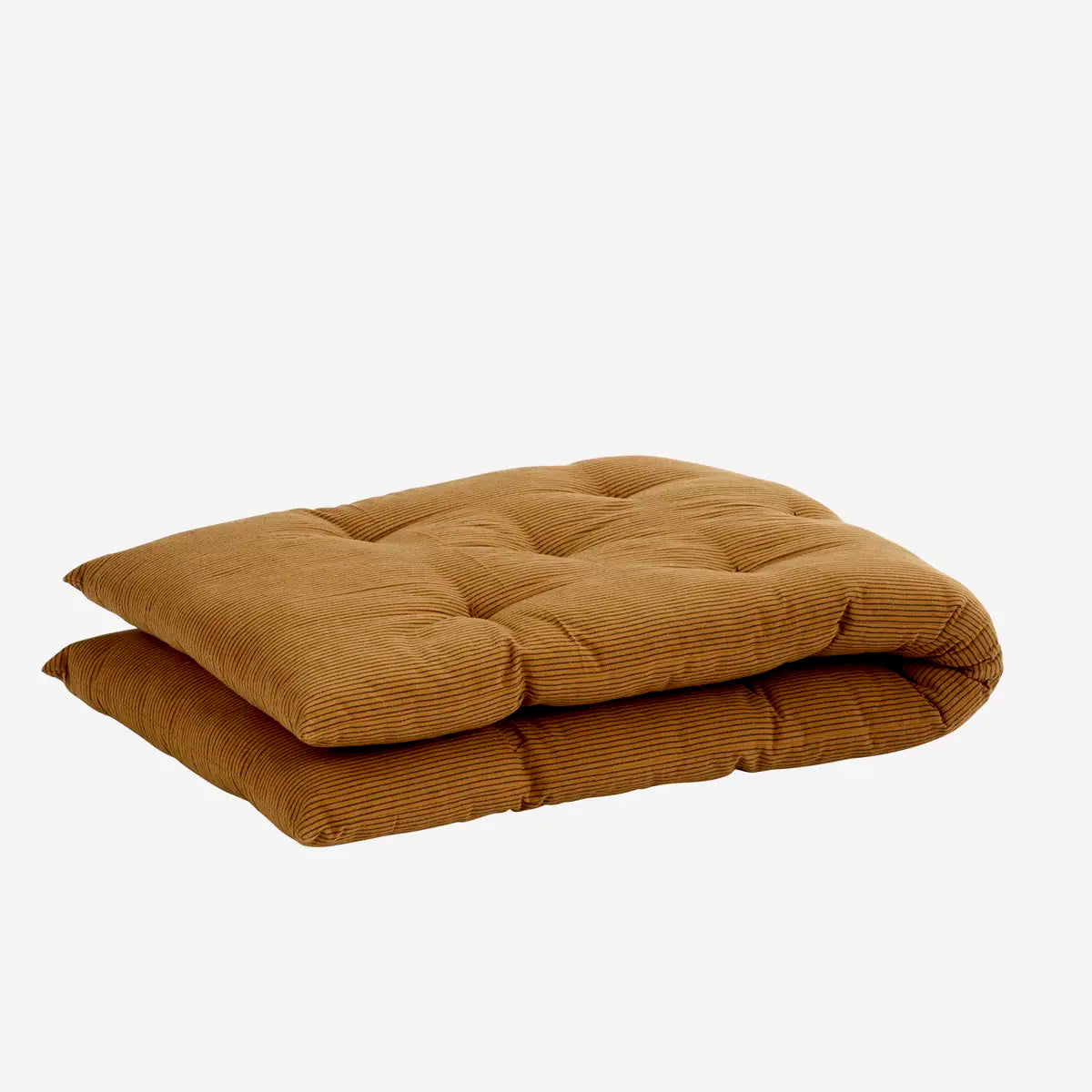 Madam Stoltz brown almond bench mattress