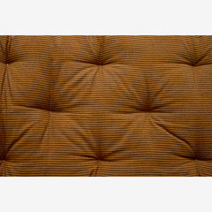 Brown striped bench cushion 
