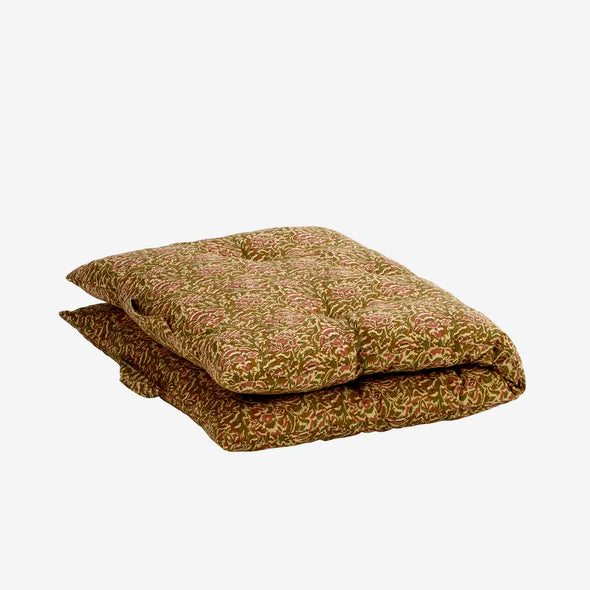 Madam Stoltz cotton mattress honey green pink