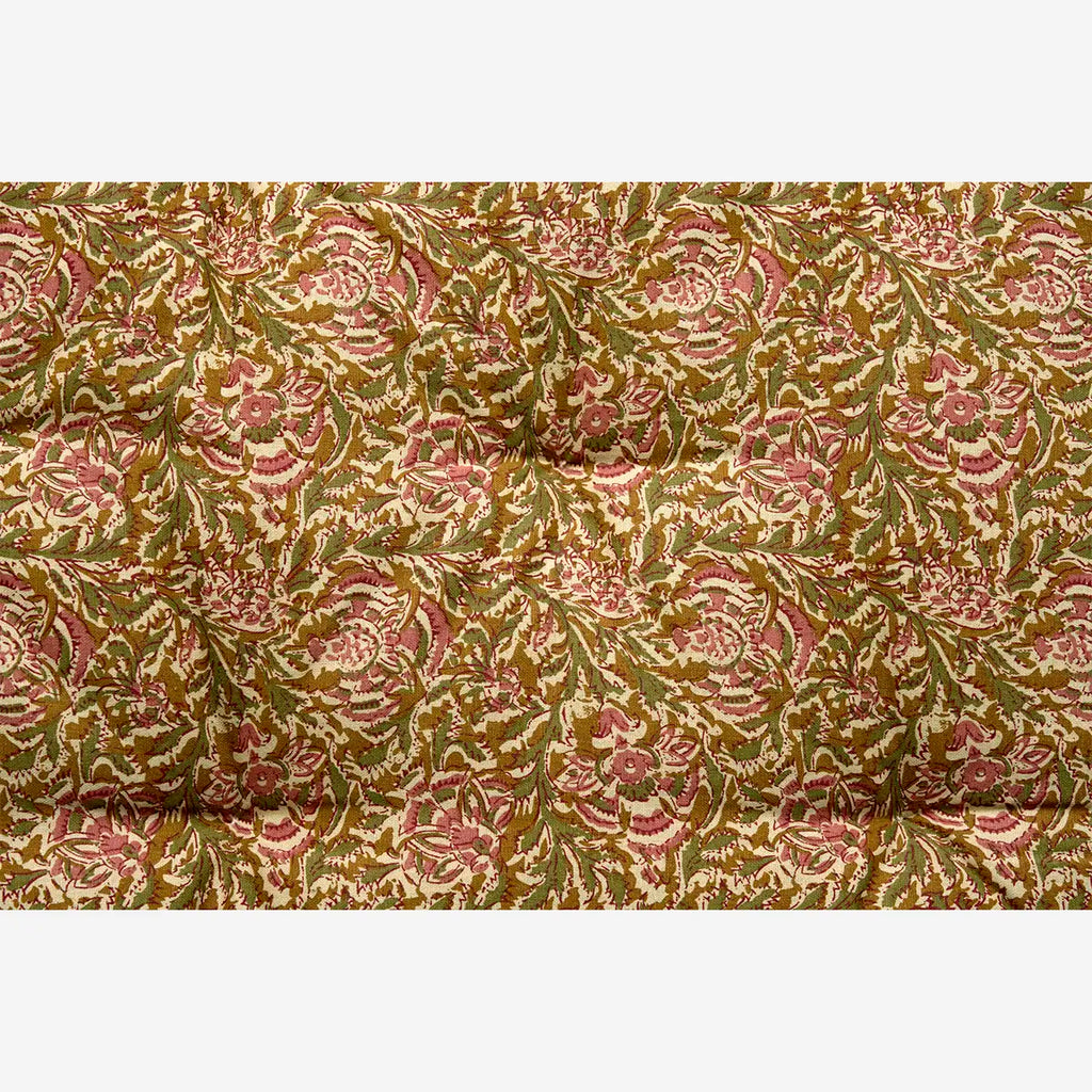 Madam Stoltz cotton mattress honey green pink