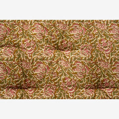 Madam Stoltz cotton mattress honey green pink