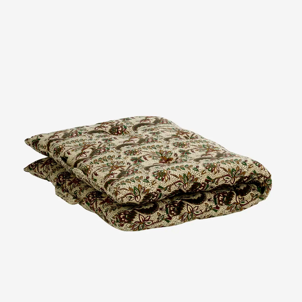 mattress cushion with boho floral print for garden