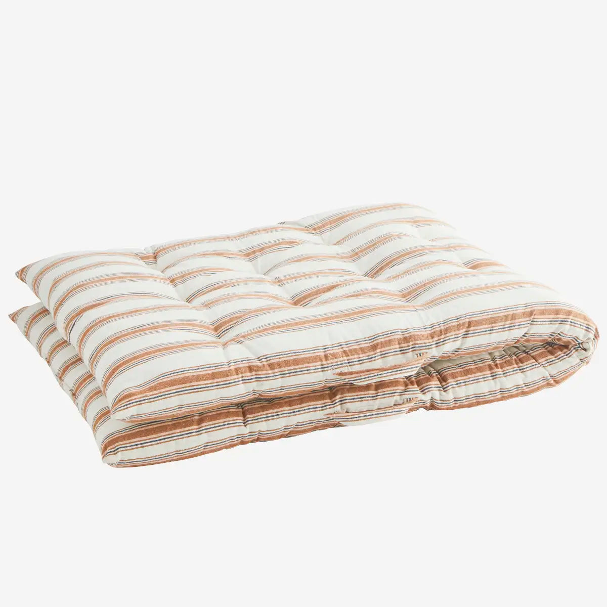 Madam Stoltz mattress cushion cotton stripes 70x180cm