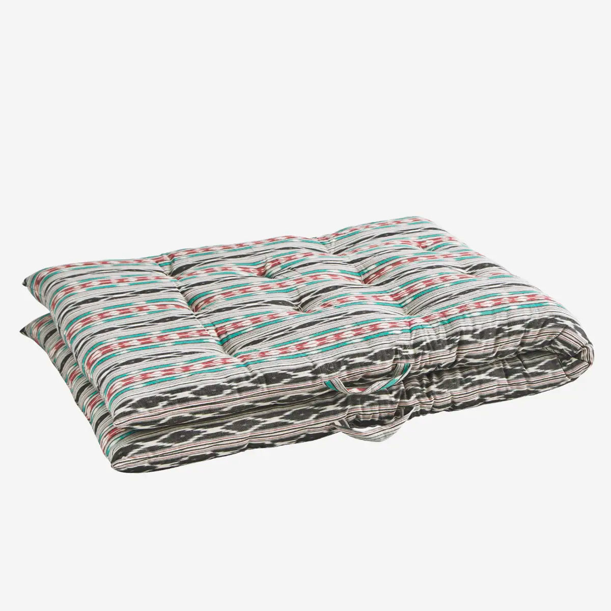 Madam Stoltz ikat woven mattress green