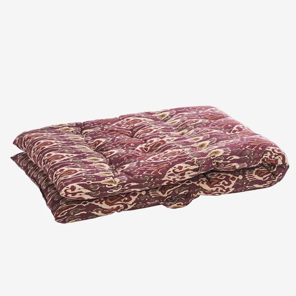 printed mattress cushion 70x180cm Madam Stoltz purple bordeaux