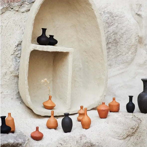 Madam Stoltz terracotta mini vase