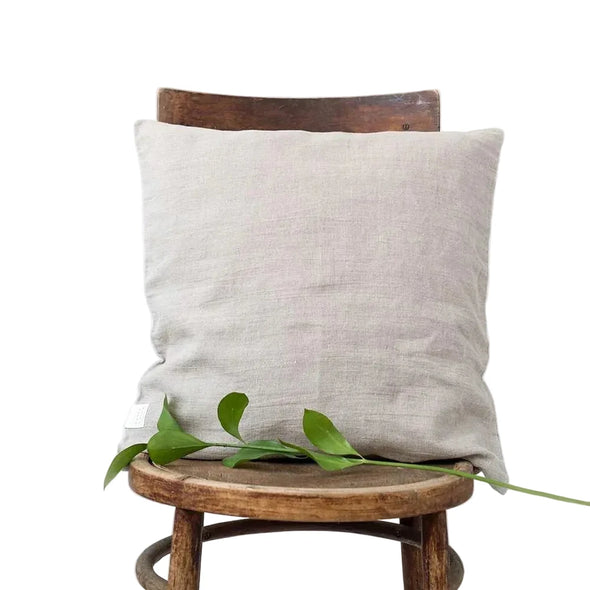 Lines Tales linnen cushion cover 50x50 cm natural