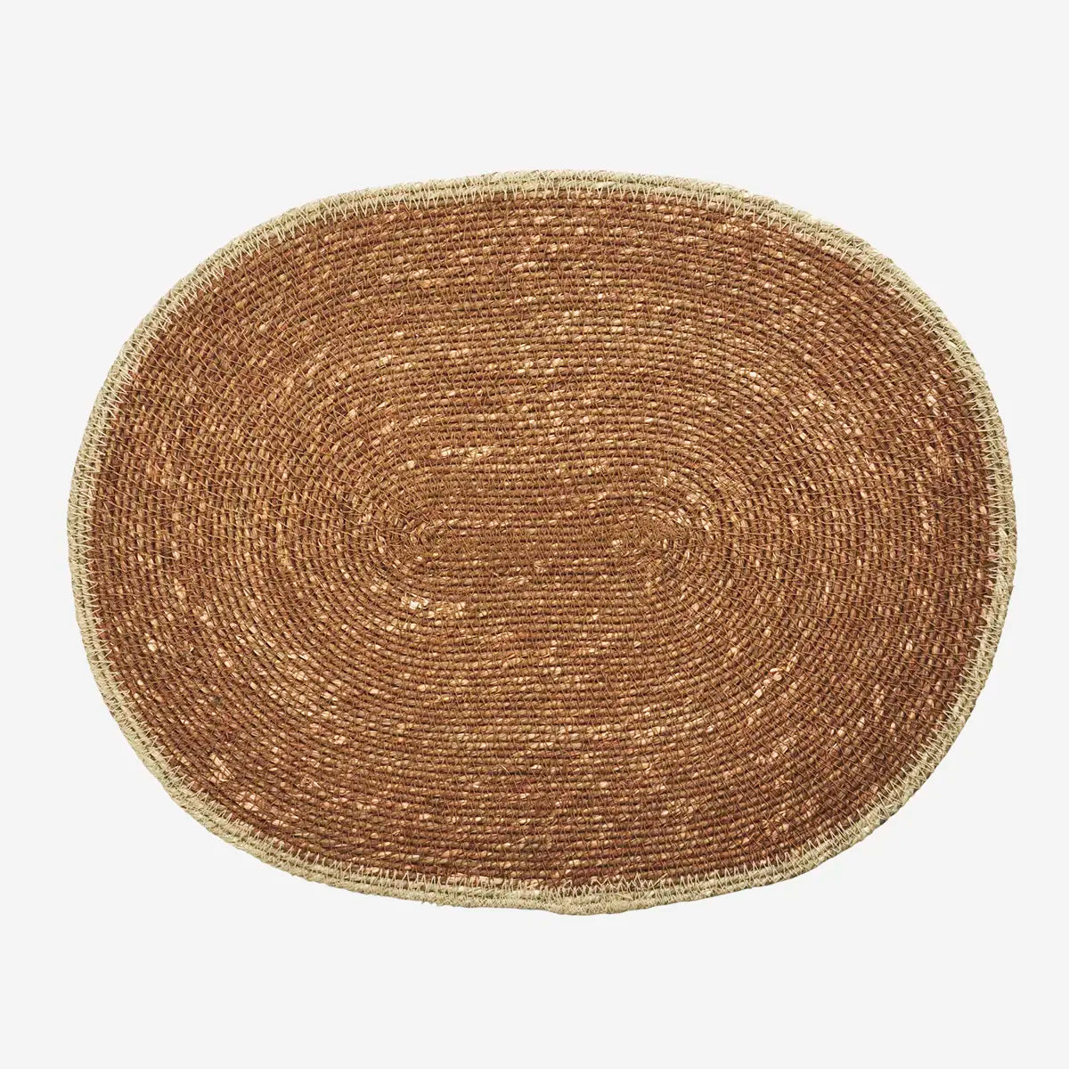 oval seagrass placemat brown Madam Stoltz