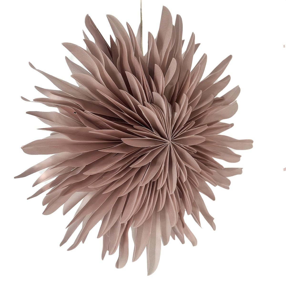 paper star lantern Snow dusty pink 40cm