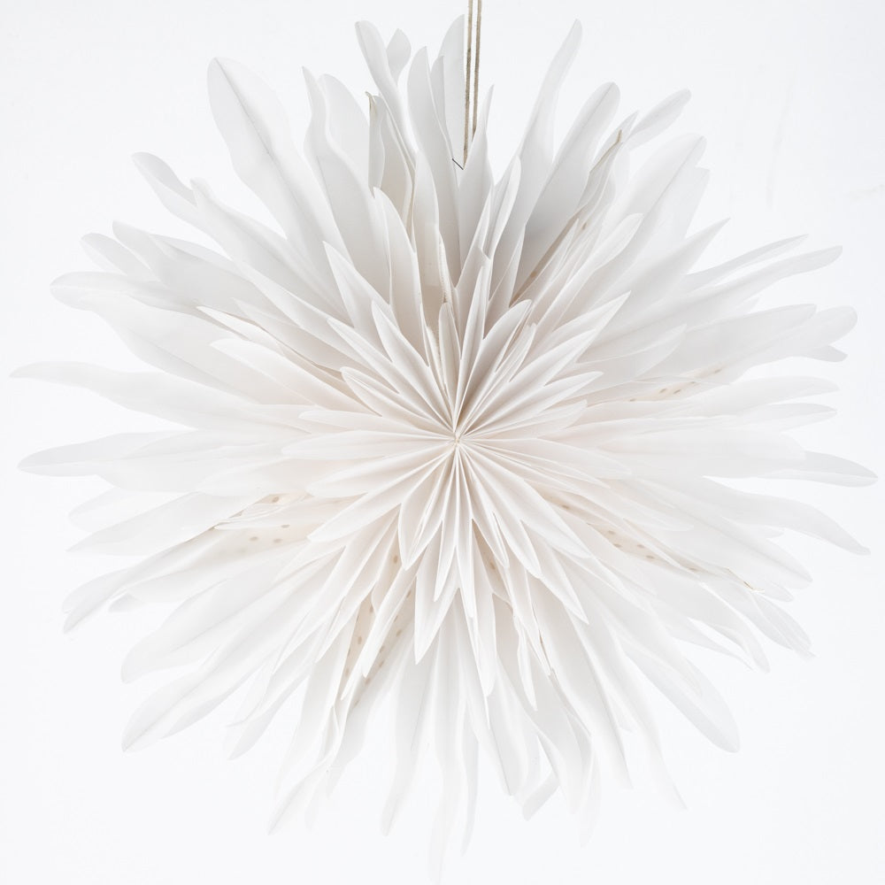 paper star lantern Snow white 40cm