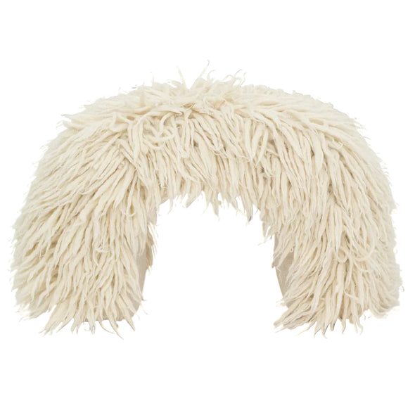 pouf Bjarne off white fluffy