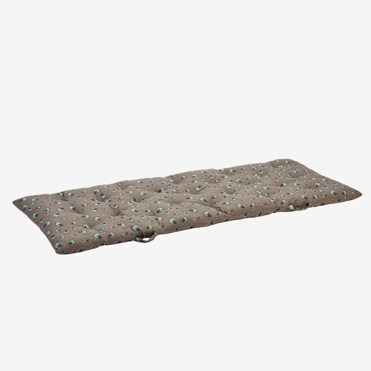 Printed Cotton Mattress Grey Madam Stoltz Unfolded