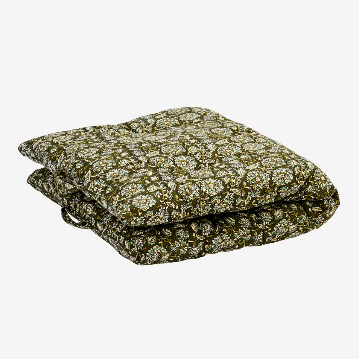 Printed Cotton Mattress Seagrass Green Madam Stoltz