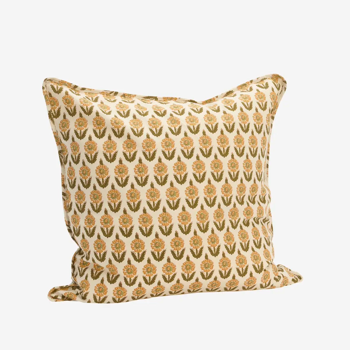 Printed Cushion Cover Madam Stoltz Cream and Forest
