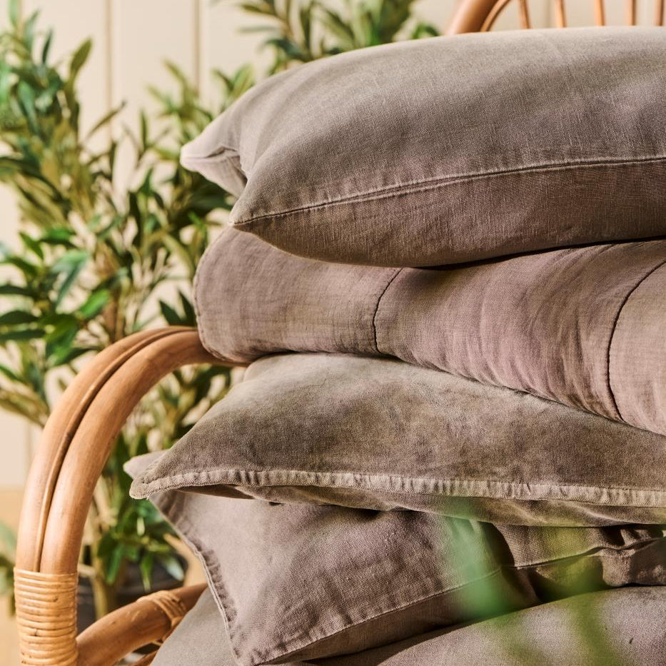 quilted blanket Ib Laursen soil grey brown