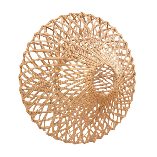 rattan lampshade wall lamp Bali 