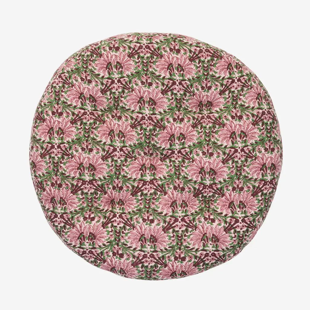 Madam Stoltz chair pad floral Indian print