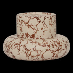 recycled ceramic pillar candle holder