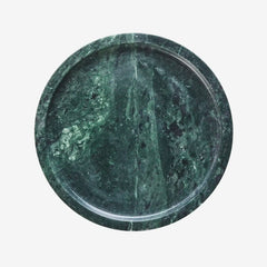 round marble storage tray green Madam Stoltz