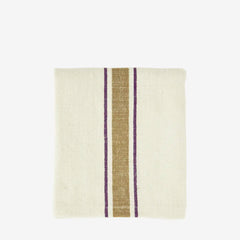 striped kitchen towel in mustard