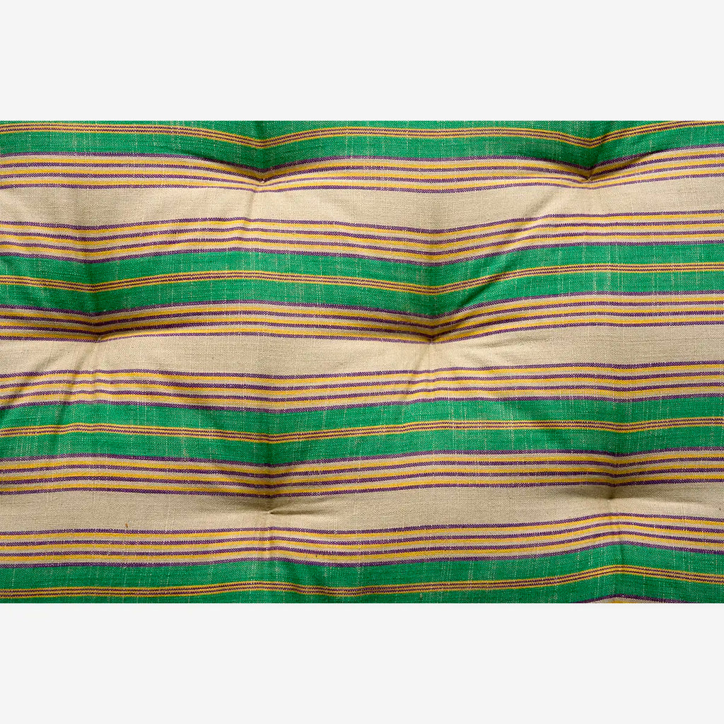 striped bench mattress cushion Madam Stoltz green