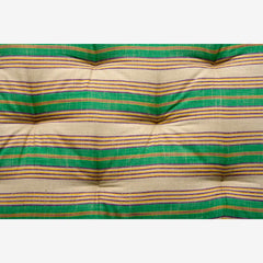 striped bench mattress cushion Madam Stoltz green