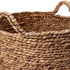 eco-friendly water hyacinth storage basket laundry