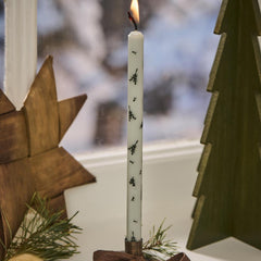 taper candle mistletoes green Ib Laursen