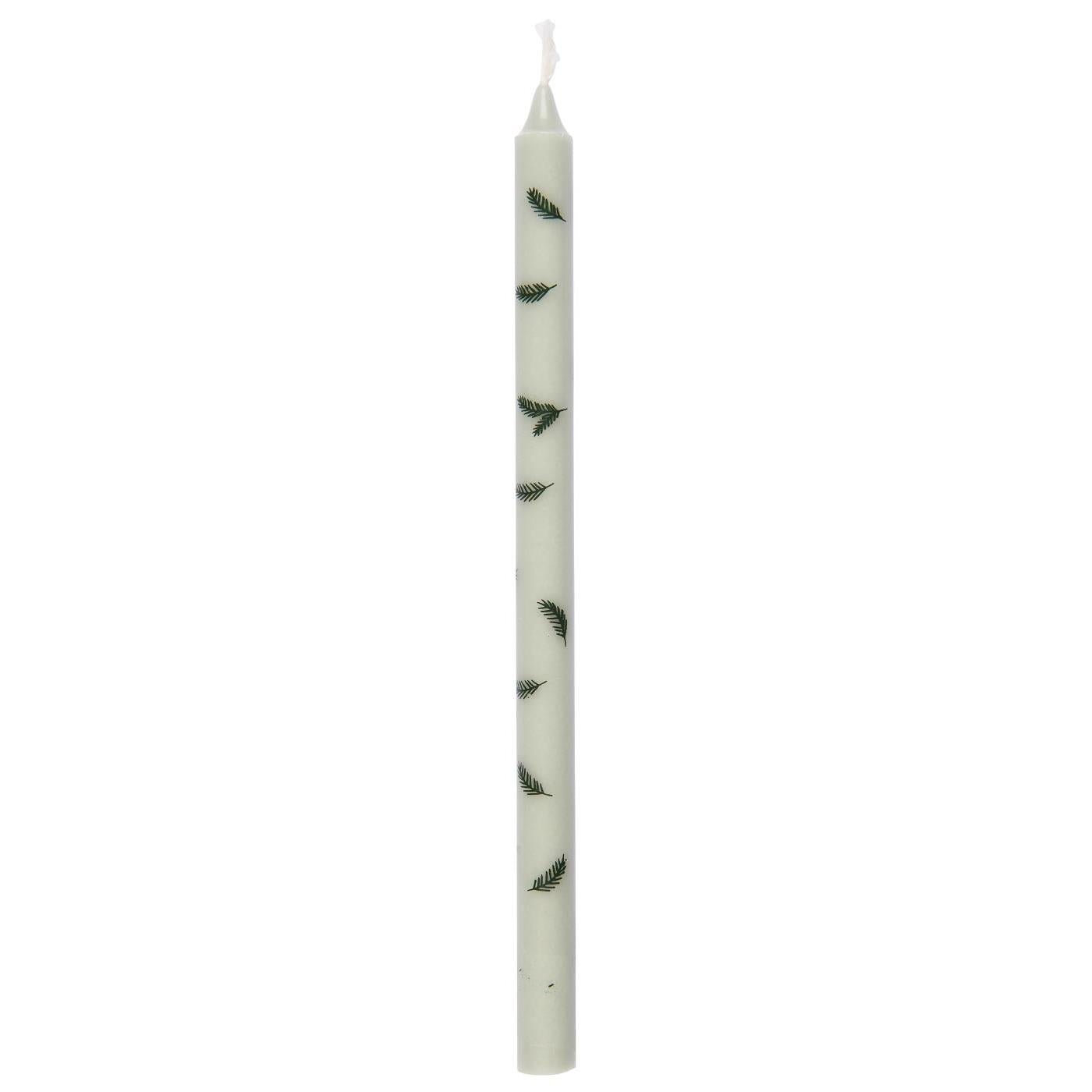 taper candle spruce twigs green Ib laursen