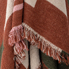 Creative Collection throw York brown recycled cotton