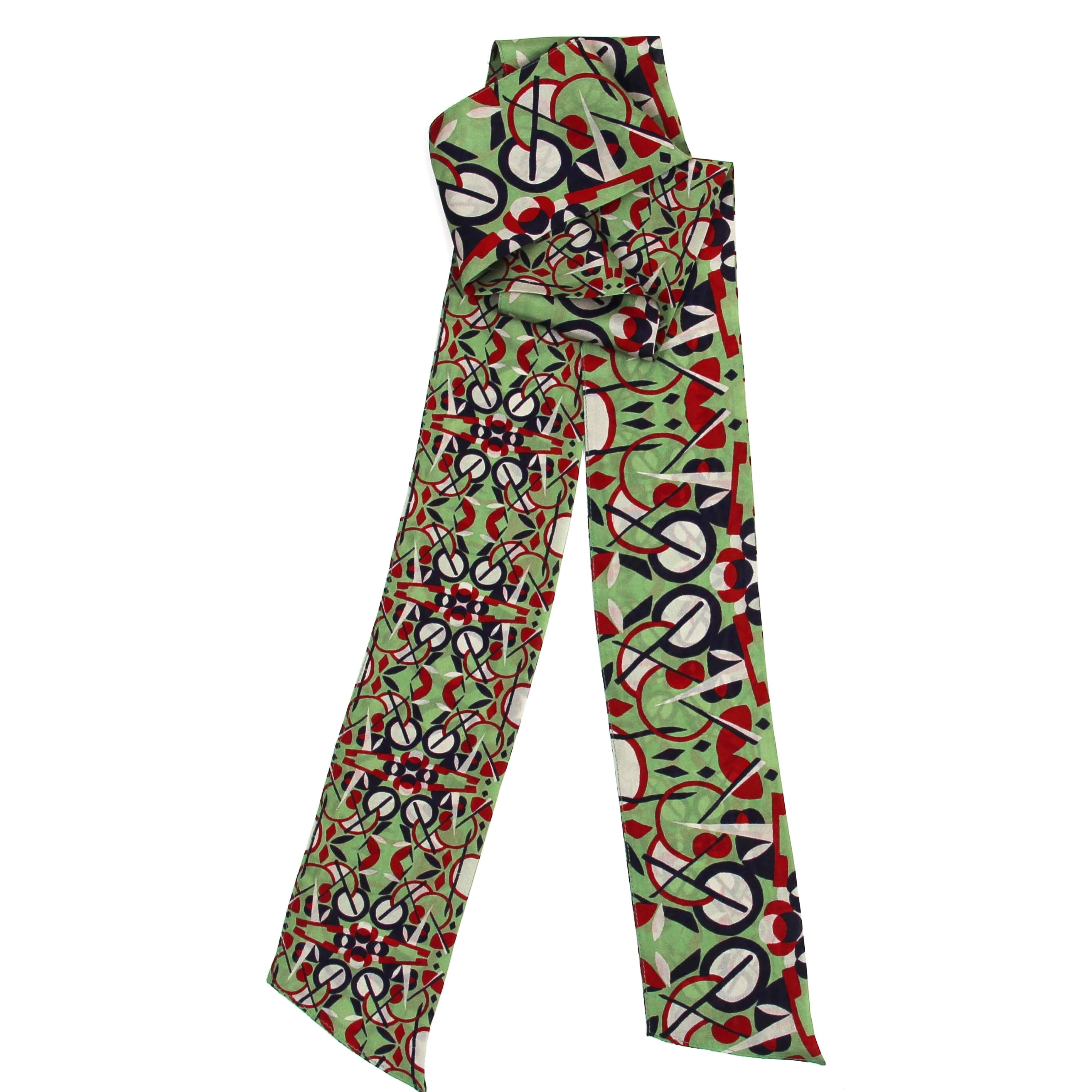 Les Belles Vagabondes Silk Twilly Big Ben Bordeaux