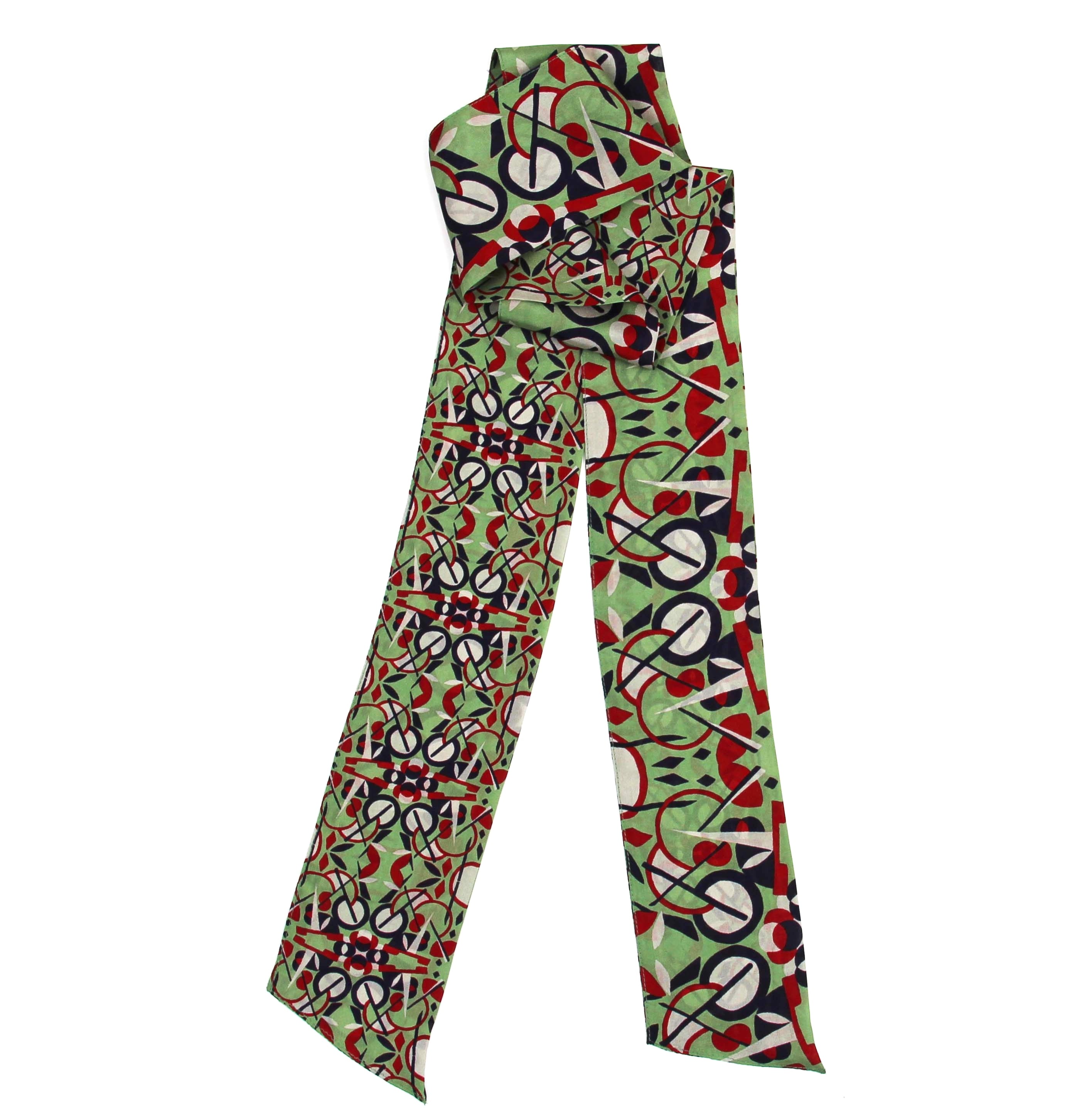 Les Belles Vagabondes Silk Twilly Big Ben Bordeaux