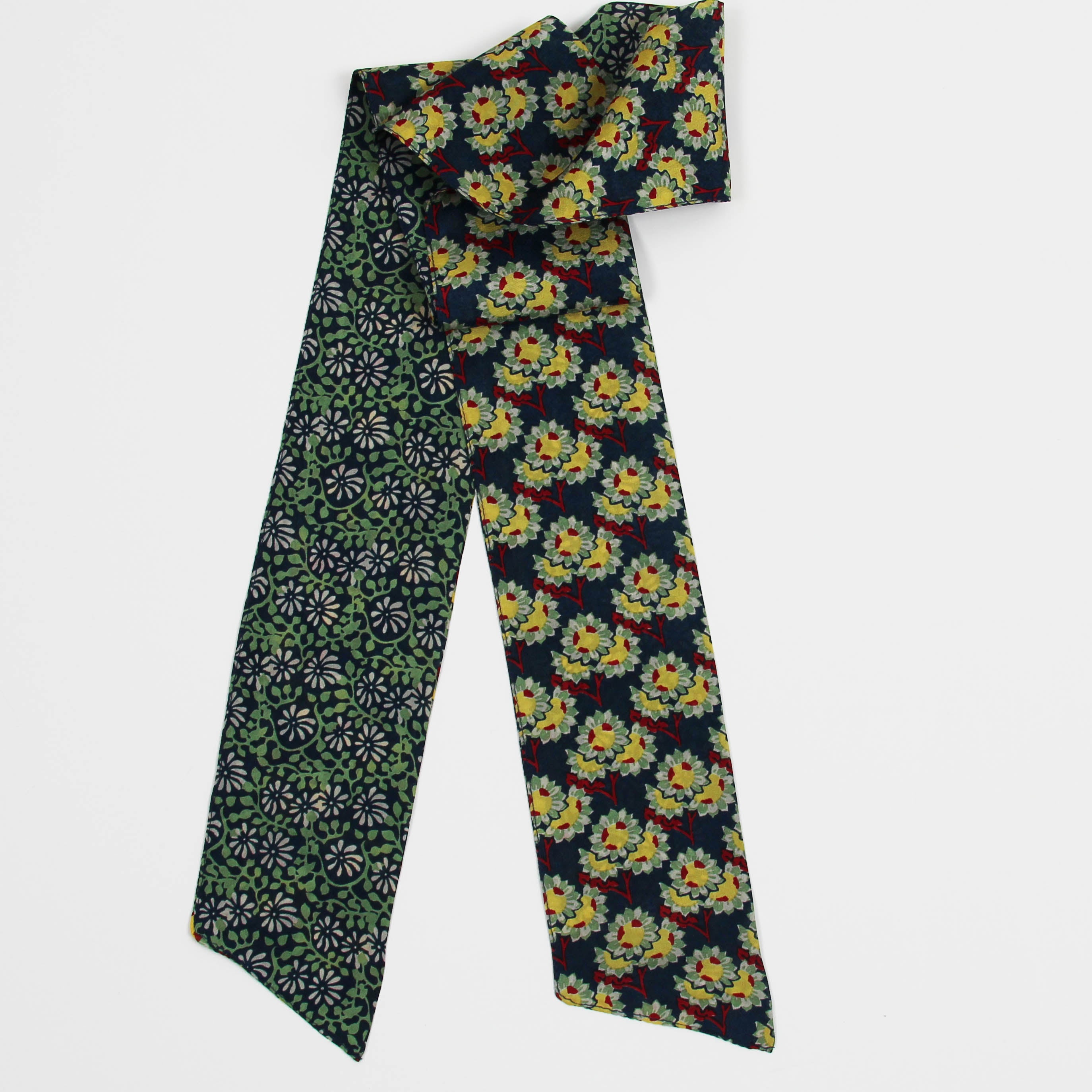 Les Belles Vagabondes Silk Twilly Flor Del Sol Marine