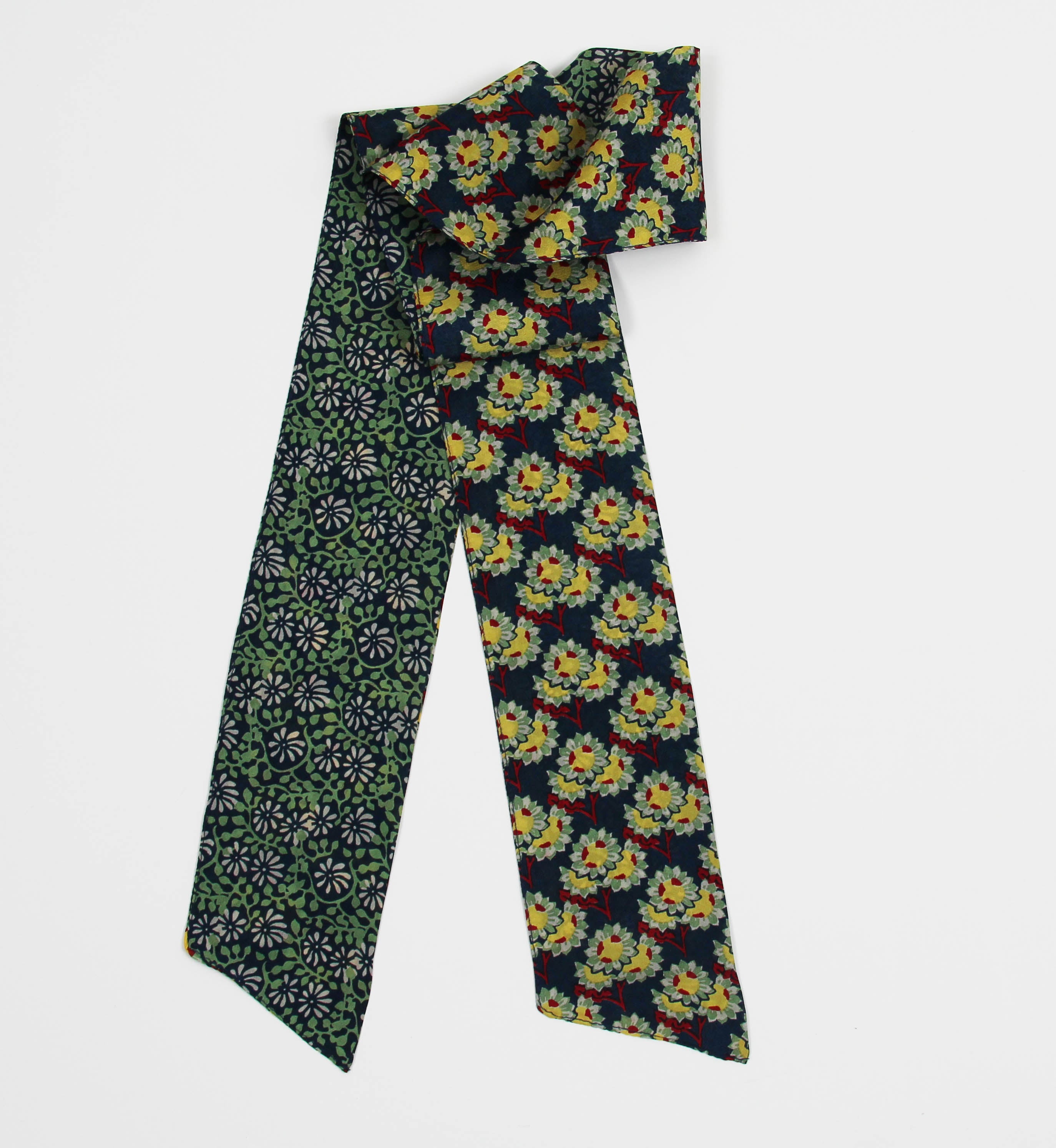 Les Belles Vagabondes Silk Twilly Flor Del Sol Marine