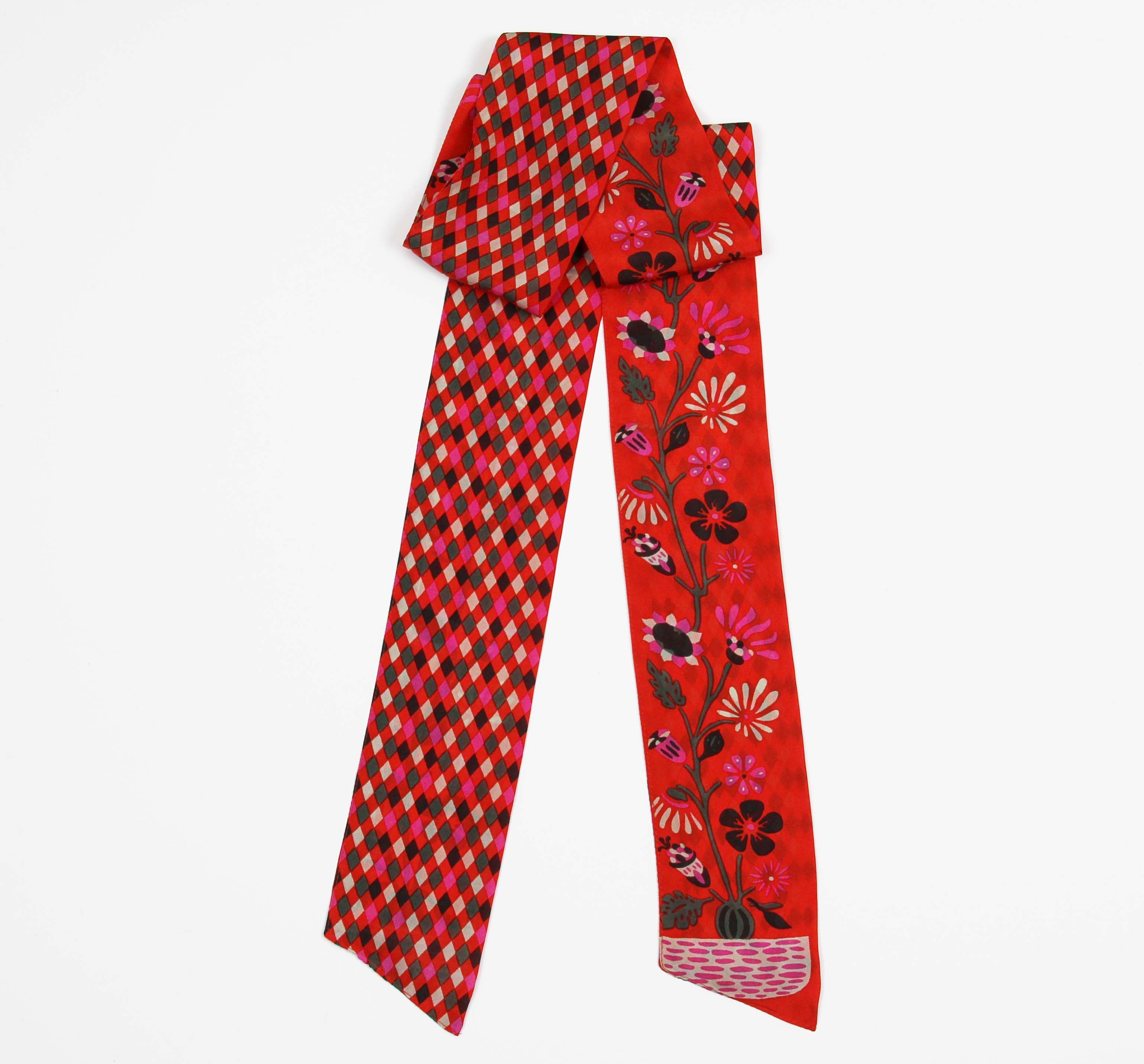 Les Belles Vagabondes Silk Twilly Scarlett Orange