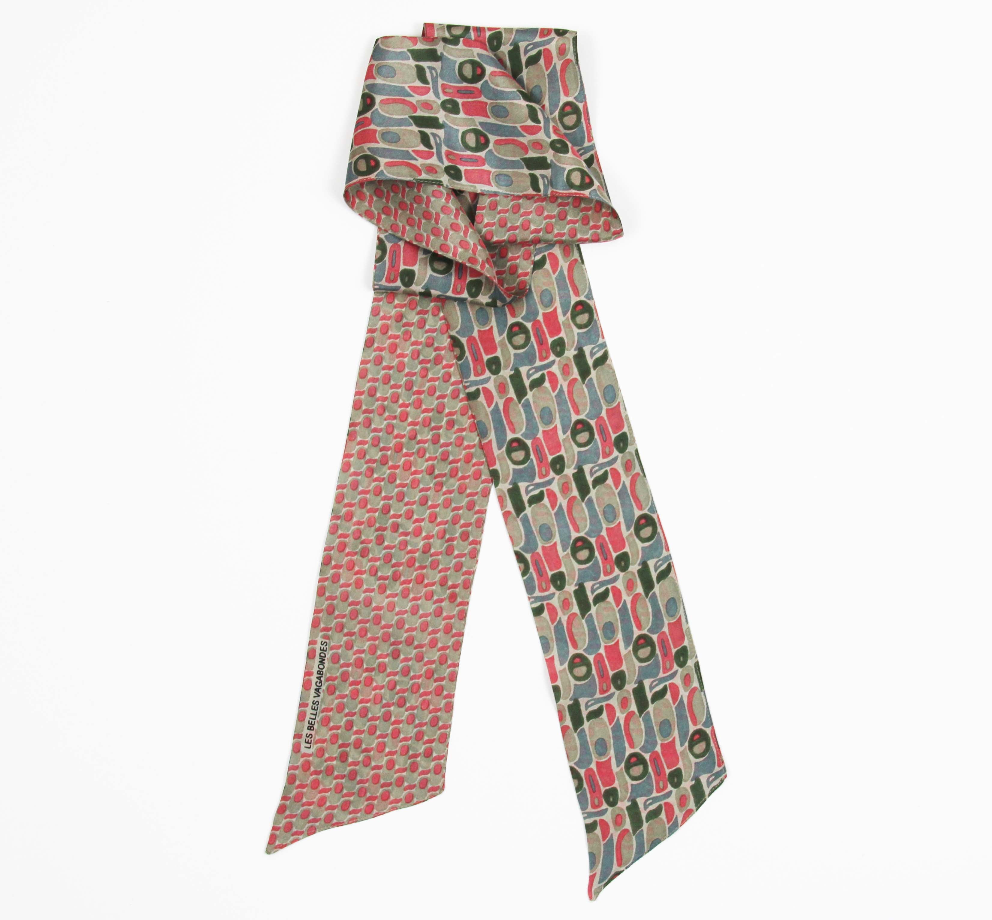 Les Belles Vagabondes Silk Twilly Vibrato Pink