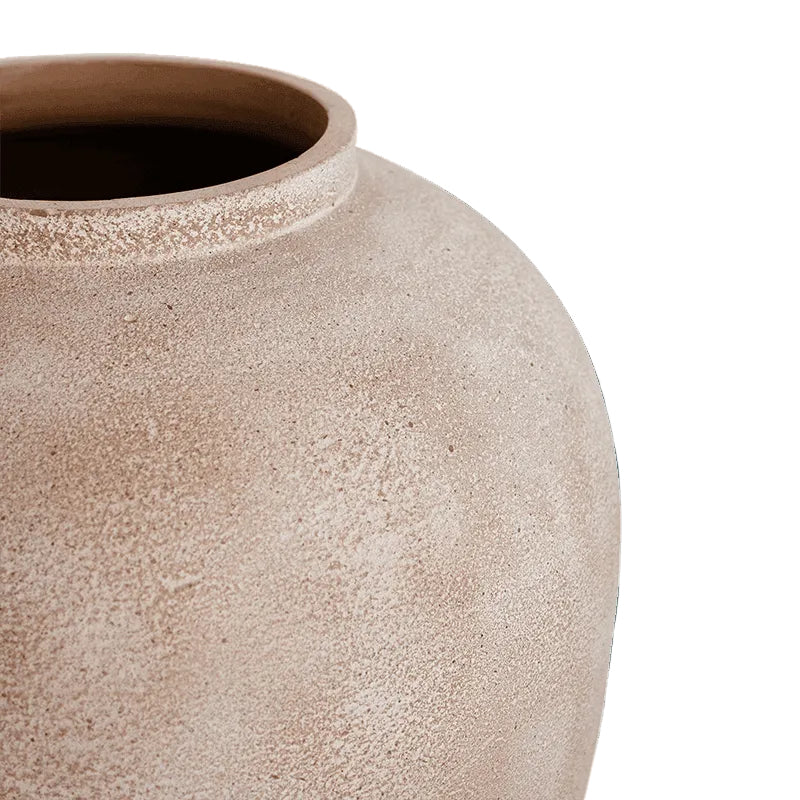 Textured beige ceramic vase Urban Nature Culture