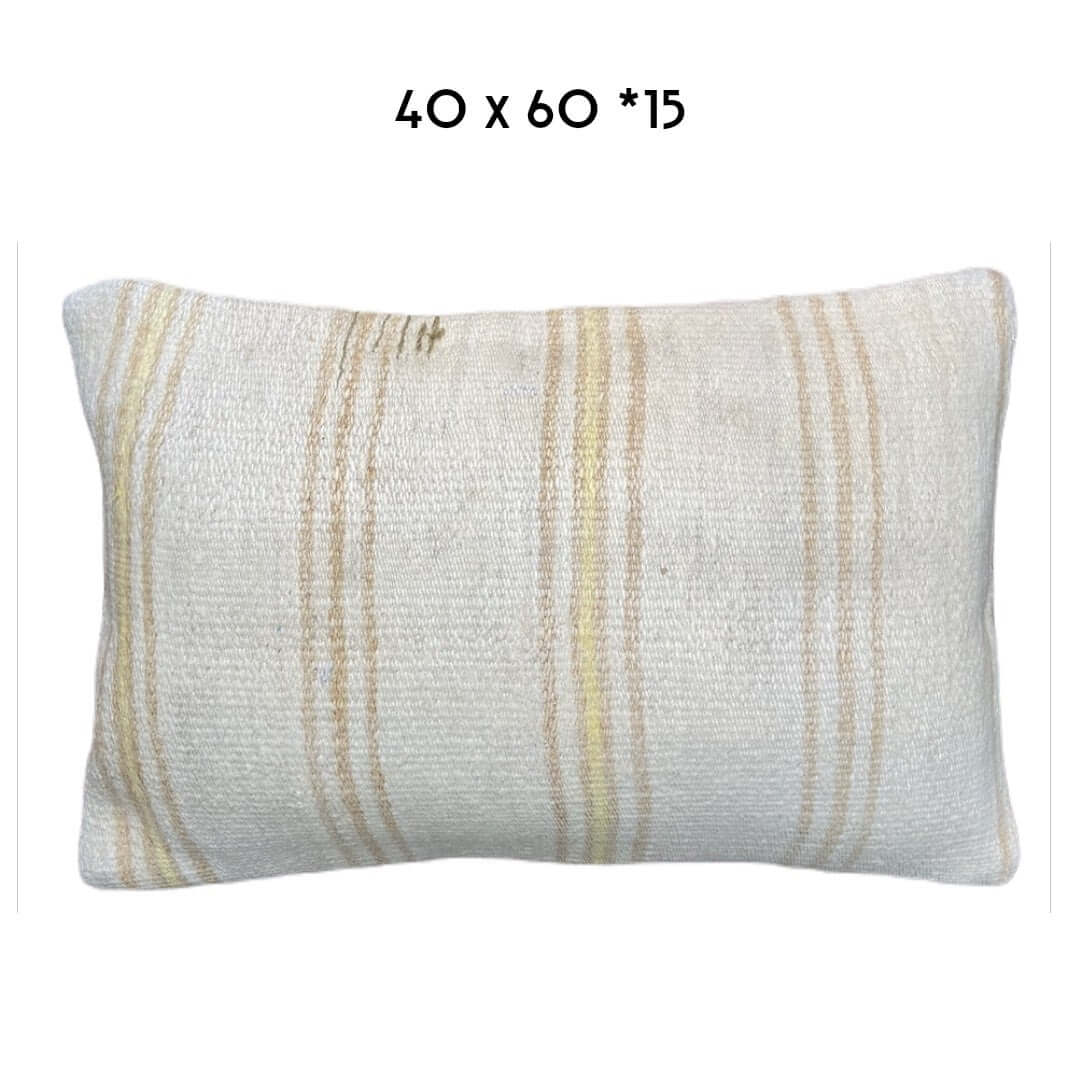 hemp kilim cushion cover 40x60cm unique handmade
