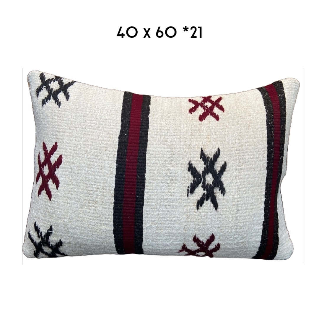 hemp kilim cushion cover 40x60cm unique handmade