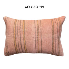 hemp kilim cushion cover 40x60cm unique handmade