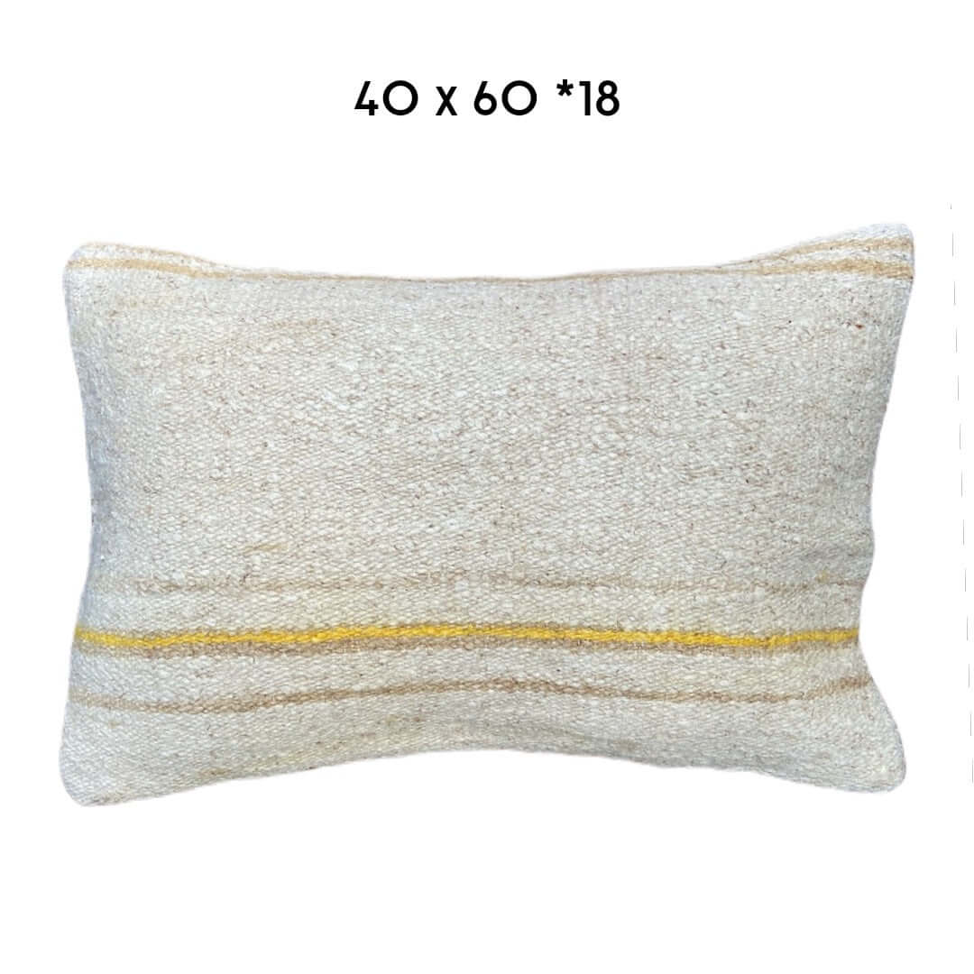 hemp kilim cushion cover 40x60cm unique handmade