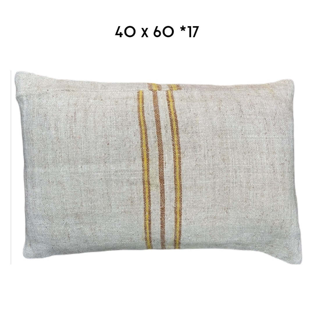 hemp kilim cushion cover 40x60cm unique handmade