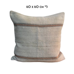 kilim cushion 60x60cm Turkey kelim kussen groot natural stripes