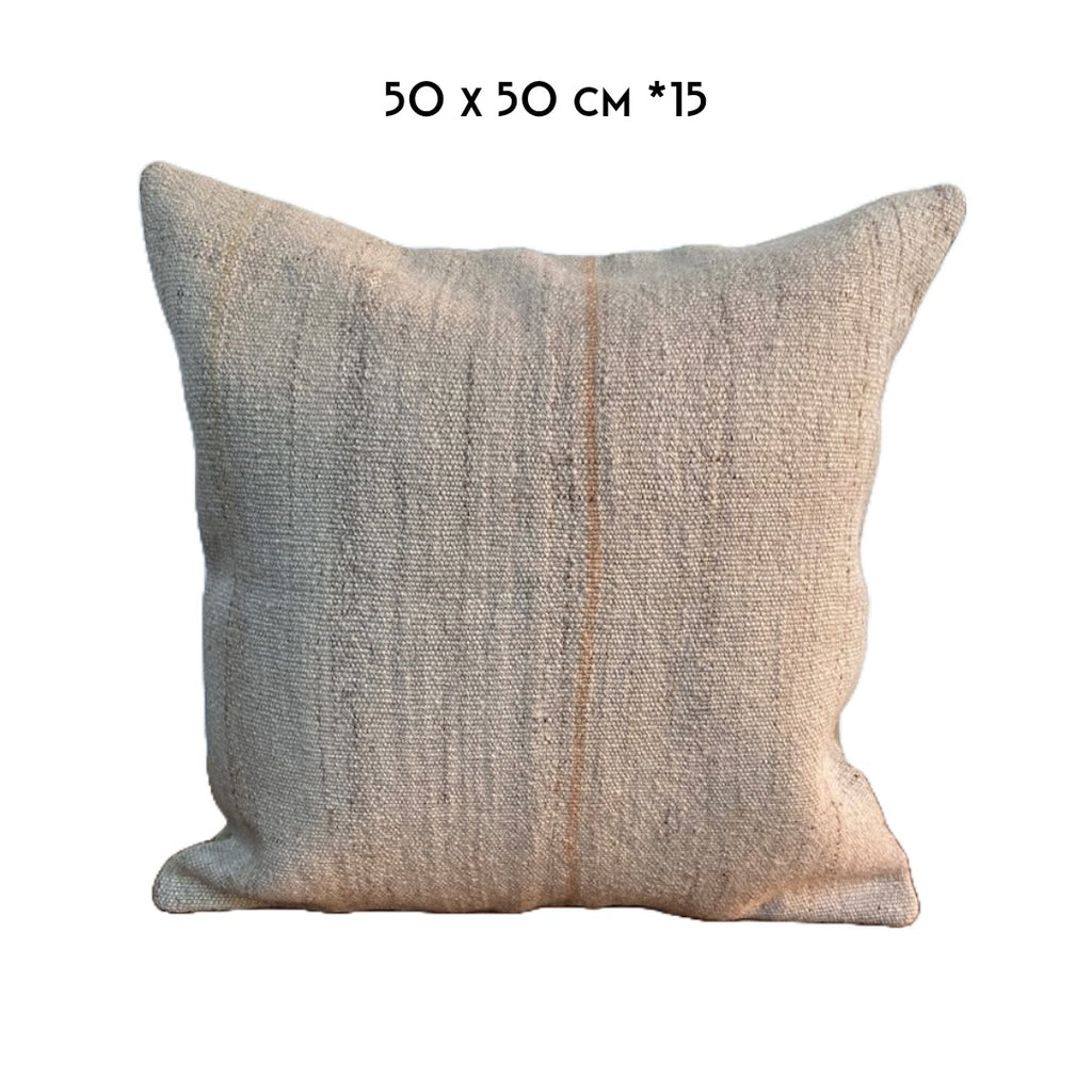 Nadia Dafri vintage kelim cushion 50x50 cm natural