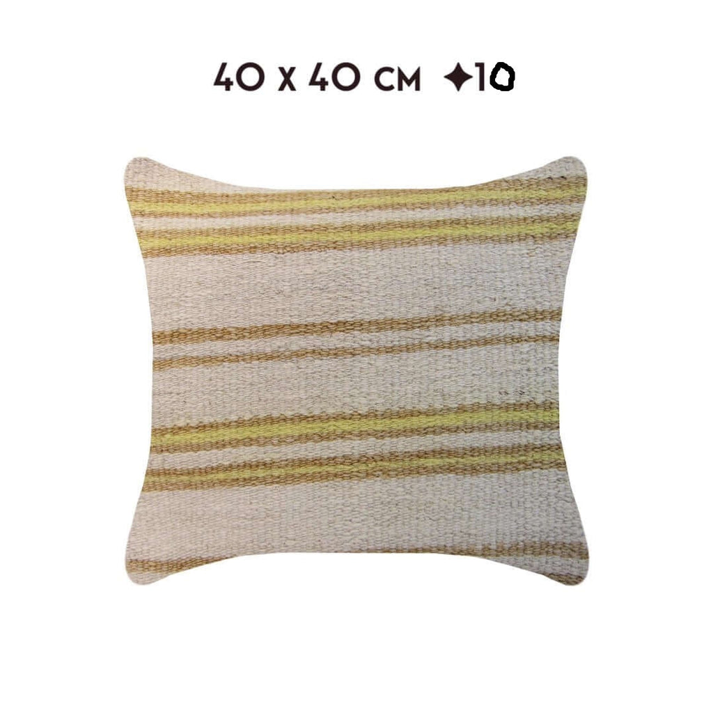 kelim hennep kussensloop kussenhoes hemp cushion cover Turkey lilim handmade eco sustainable 40x40 cm