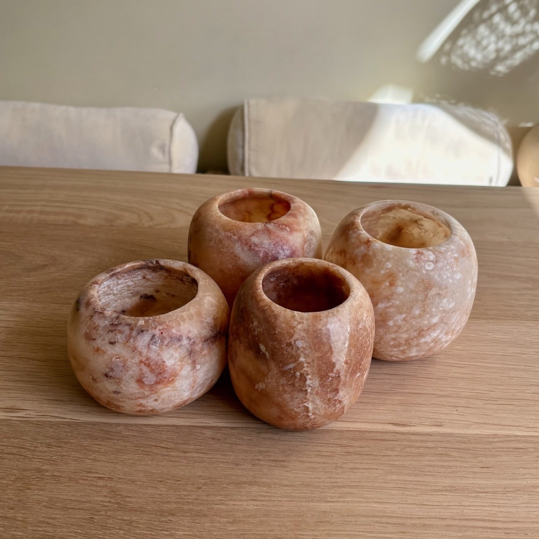 Kerzenhalter Wachs Alabaster Erde