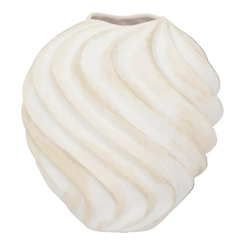 Vase en forme de coquillage blanc Urban Nature Culture