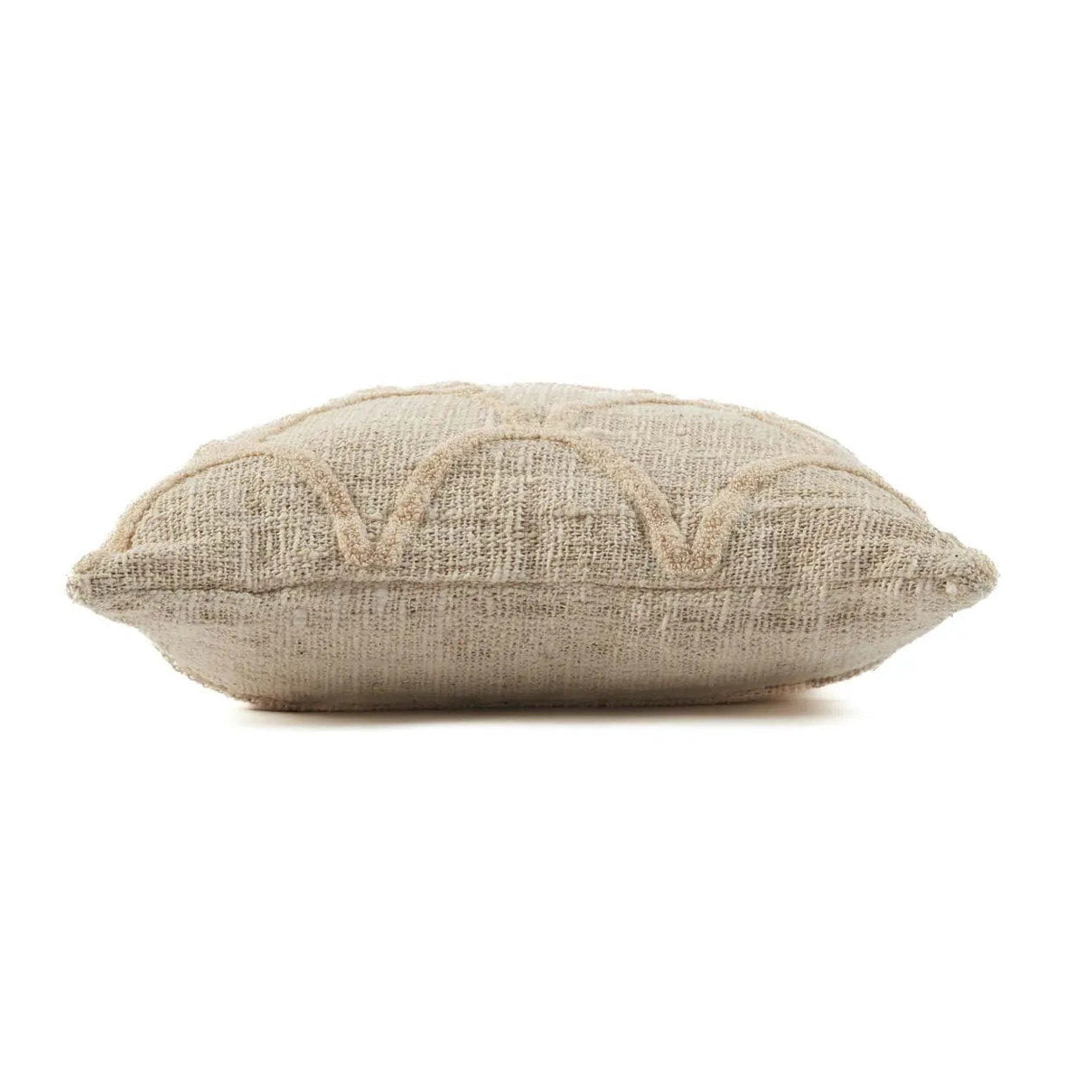 Textured beige cushion Bali